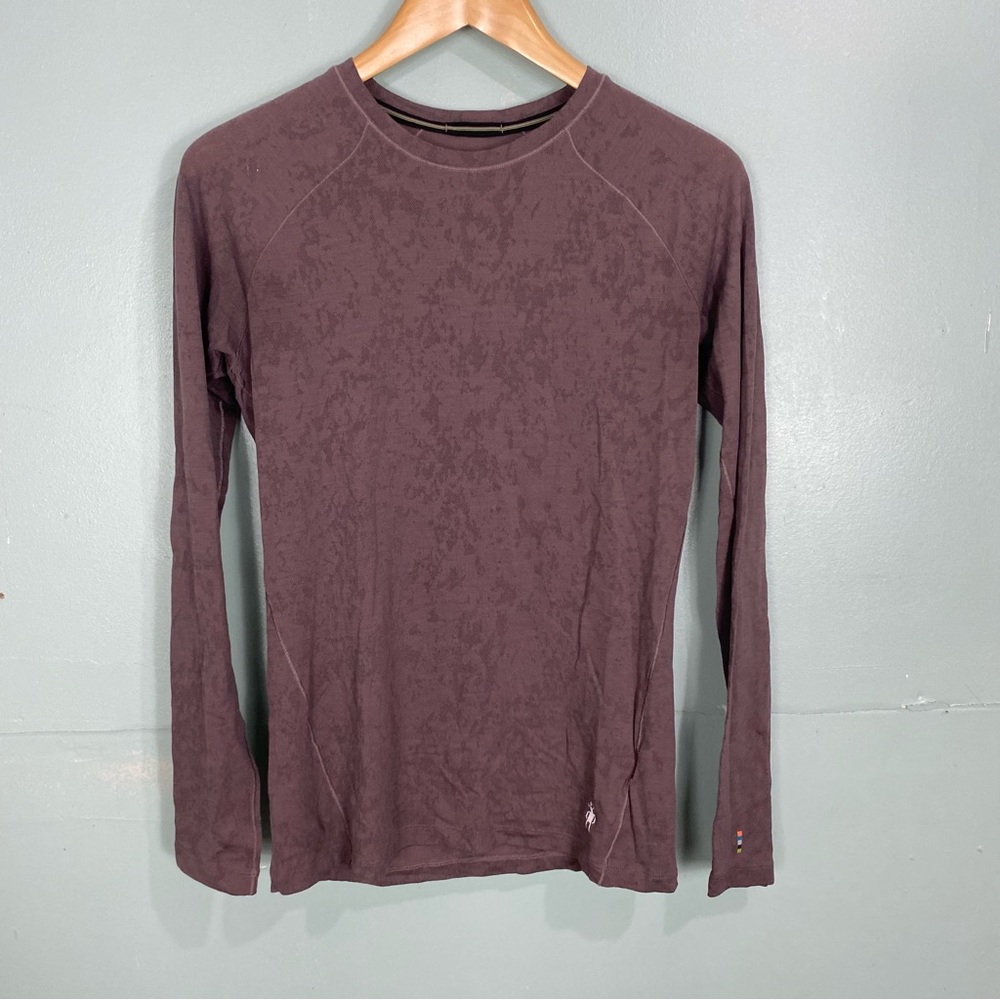 Smartwool Merino 150 Lace Long Sleeve Top Light Brown Sz M